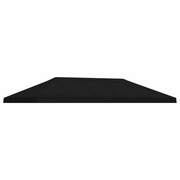 Gazebo-suojakansi 6 x 3 m Musta Polyesteri 190 gsm