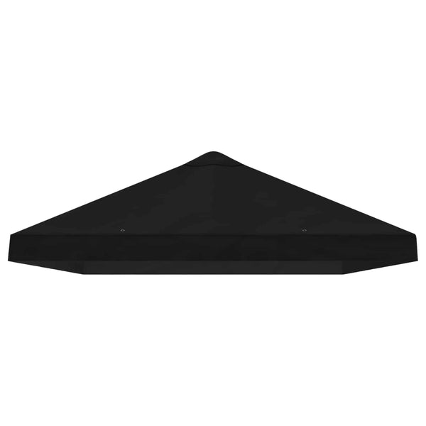 Gazebo-suojakansi 6 x 3 m Musta Polyesteri 190 gsm