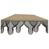 Gazebo-peite sivuseinillä 6 x 3 m Beige Polyesteri 190 gsm