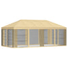Gazebo-peite sivuseinillä 6 x 3 m Kerma Polyesteri 190 gsm