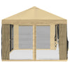 Gazebo-peite sivuseinillä 6 x 3 m Kerma Polyesteri 190 gsm