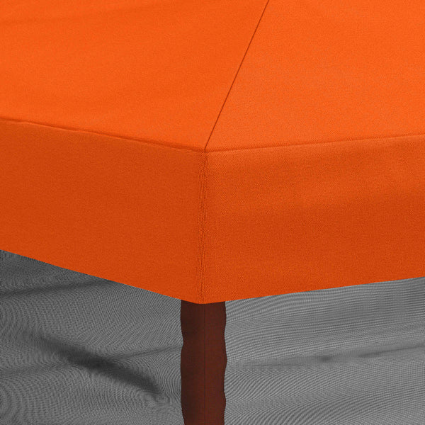 Gazebo-peite sivuseinillä 6 x 3 m Oranssi Polyesteri 190 gsm