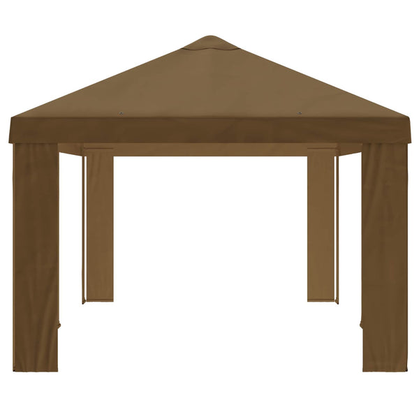 Gazebo-kansio 6 x 3 m Taupe Polyesteri 190 gsm