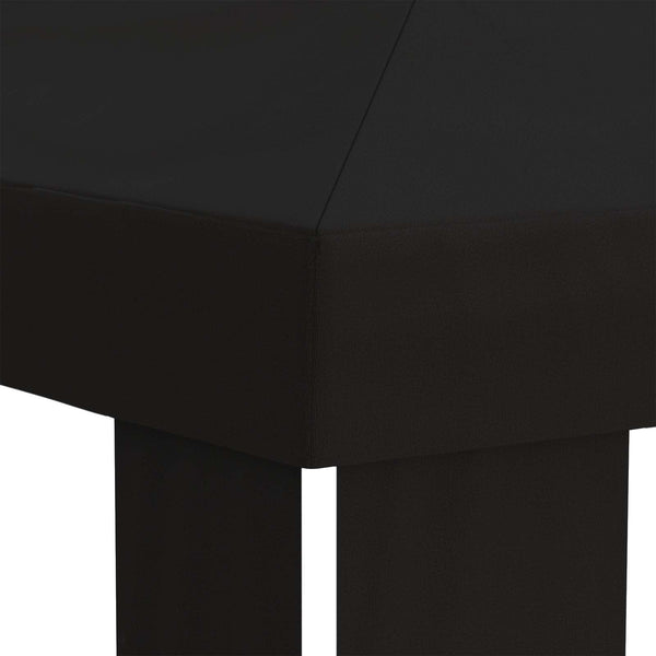 Gazebo-kansio 6 x 3 m Musta Polyesteri 190 gsm