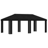 Gazebo-kansio 6 x 3 m Musta Polyesteri 190 gsm
