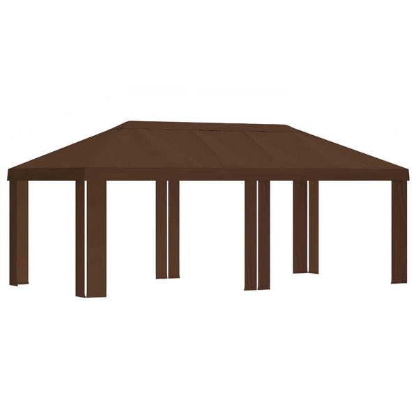 Gazebo-kansio 6 x 3 m Ruskea Polyesteri 190 gsm