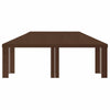 Gazebo-kansio 6 x 3 m Ruskea Polyesteri 190 gsm