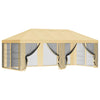 Gazebo-peite sivuseinillä Kerma 600,5 x 300,5 cm Polyesteri