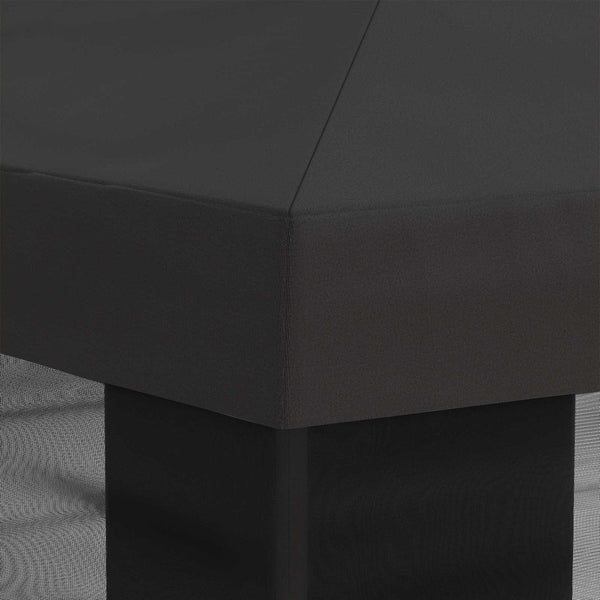 Gazebo-peite sivuseinillä Antrasiitti 600,5 x 300,5 cm