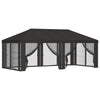 Gazebo-peite sivuseinillä Antrasiitti 600,5 x 300,5 cm