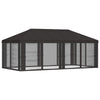 Gazebo-peite sivuseinillä Antrasiitti 600,5 x 300,5 cm