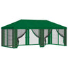 Gazebo-peite sivuseinillä Vihreä 600,5 x 300,5 cm Polyesteri