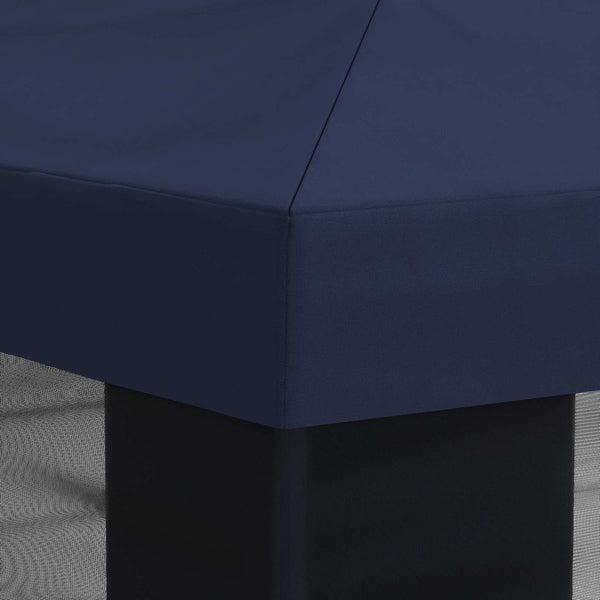 Gazebo-peite sivuseinillä Sininen 600,5 x 300,5 cm Polyesteri