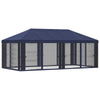 Gazebo-peite sivuseinillä Sininen 600,5 x 300,5 cm Polyesteri
