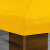 Gazebo-peite sivuseinillä Keltainen 600,5 x 300,5 cm Polyesteri