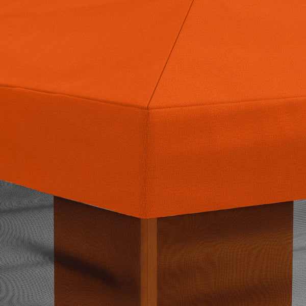 Gazebo-peite sivuseinillä Oranssi 600,5 x 300,5 cm Polyesteri