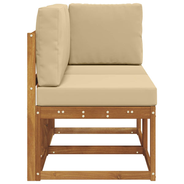 Ulkomoduulisohva tyynyllä 2 Kappale Luonnollinen ja beige