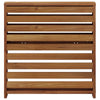 Käsinojat 2 kpl Ruskea 58.5 x 10 x 61 cm Tiheä akasiapuu