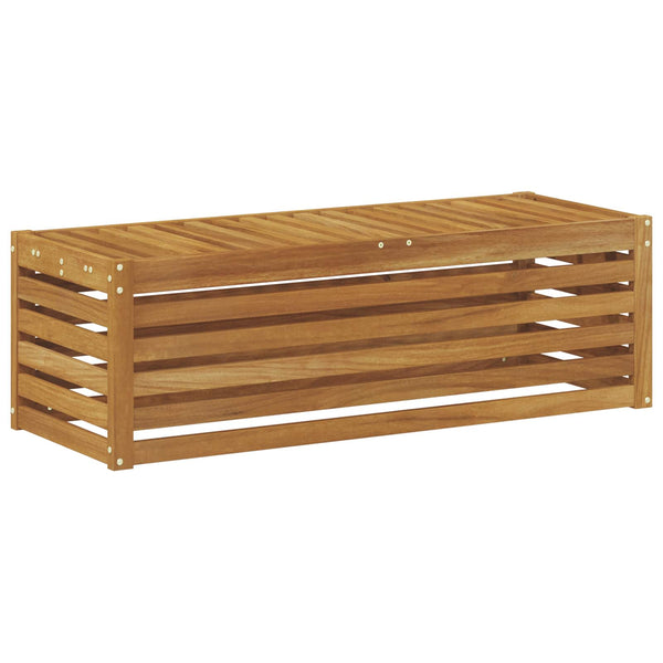 Ulkotuoli-penkki Tiheä akasiapuu Luonnollinen 115 x 43 x 37 cm