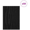 Dekoripaneelit 50 kpl Musta tammi 15 x 21 x 0,27 cm