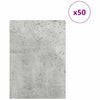 Dekoripaneelit 50 kpl Betoninharmaa 15 x 21 x 0,27 cm