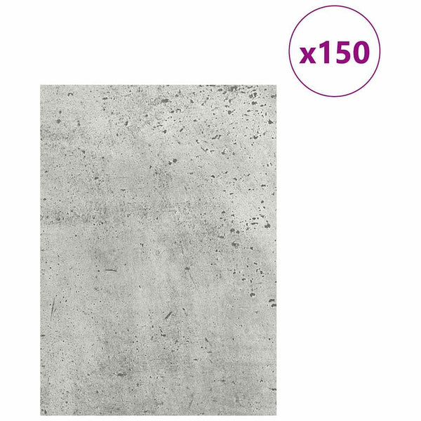 Dekoripaneelit 150 kpl Betoninharmaa 15 x 21 x 0,27 cm