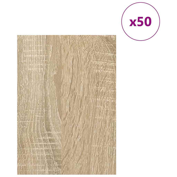 Dekoripaneelit 50 kpl Sonoma-tammi 21 x 30 x 0,27 cm