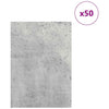 Dekoripaneelit 50 kpl Betoninharmaa 21 x 30 x 0,27 cm