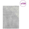 Dekoripaneelit 150 kpl Betoninharmaa 21 x 30 x 0,27 cm