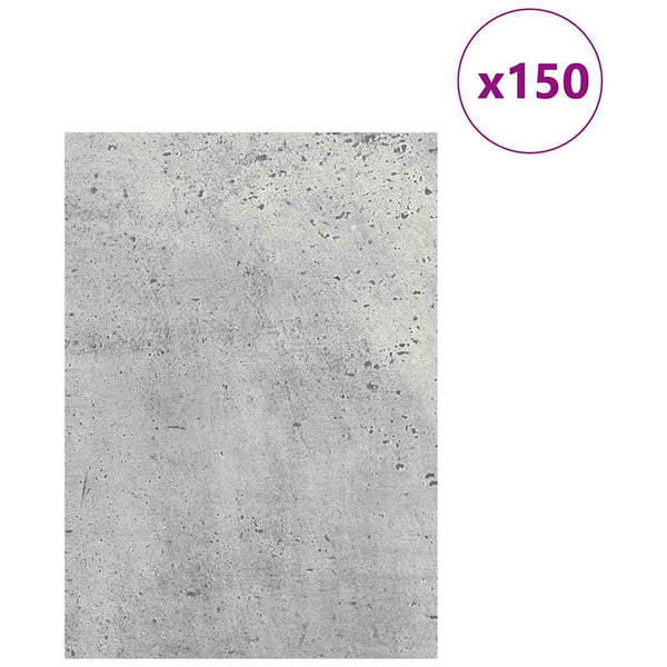 Dekoripaneelit 150 kpl Betoninharmaa 21 x 30 x 0,27 cm
