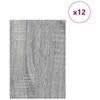 Dekoripaneelit 12 kpl Harmaa Sonoma 21 x 30 x 0,27 cm