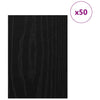 Dekoripaneelit 50 kpl Musta tammi 30 x 42 x 0,27 cm