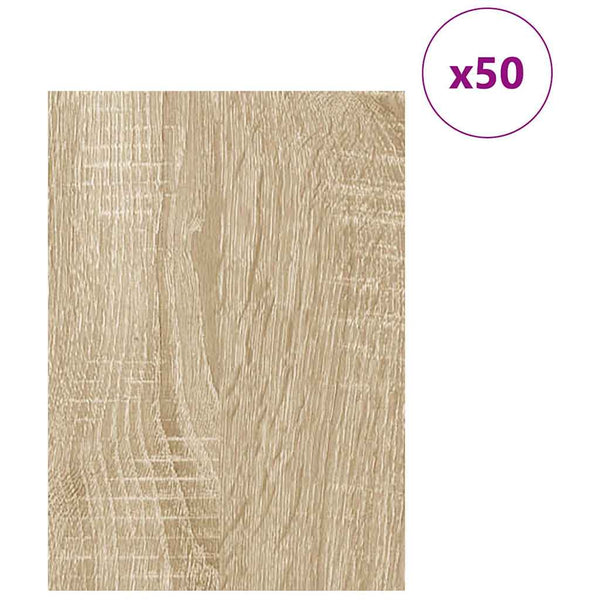 Dekoripaneelit 50 kpl Sonoma-tammi 30 x 42 x 0,27 cm
