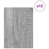 Dekoripaneelit 12 kpl Harmaa Sonoma 30 x 42 x 0,27 cm