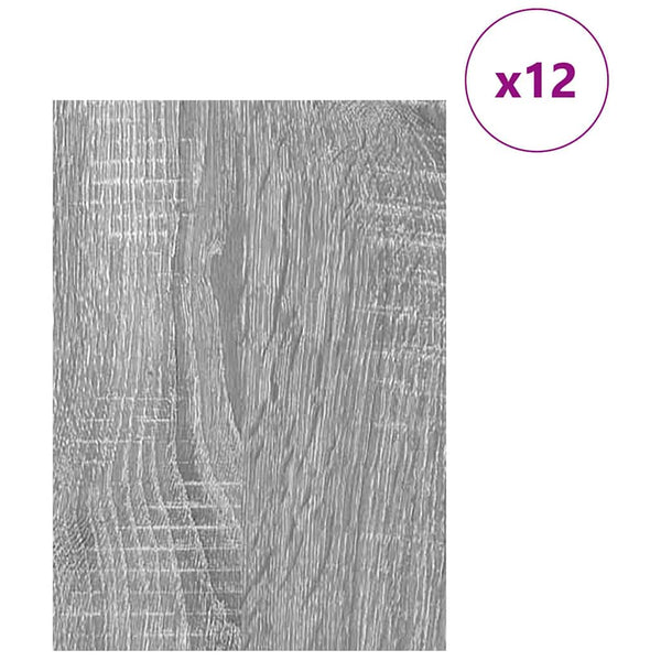 Dekoripaneelit 12 kpl Harmaa Sonoma 30 x 42 x 0,27 cm