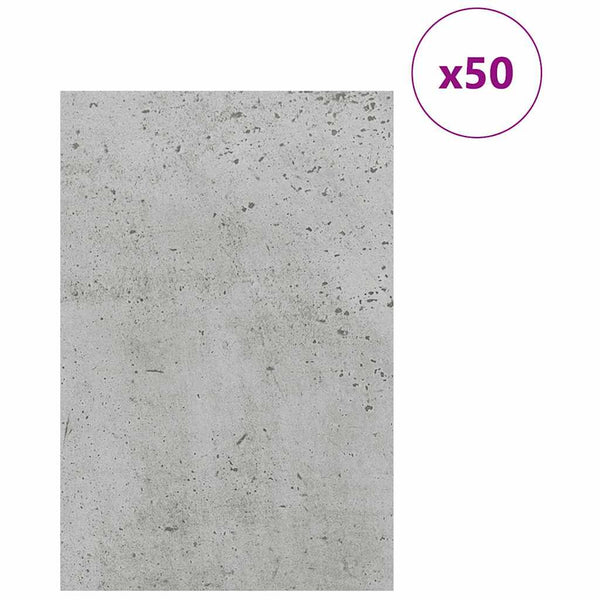 Dekoripaneelit 50 kpl Betoninharmaa 40 x 60 x 0,27 cm