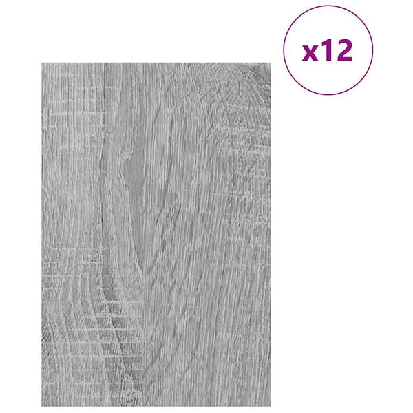 Dekoripaneelit 12 kpl Harmaa Sonoma 40 x 60 x 0,27 cm