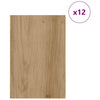 Dekoripaneelit 12 kpl Artisaanitammi 40 x 60 x 0,27 cm