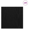 Dekoripaneelit 50 kpl Musta tammi. 30 x 30 x 0.27 cm