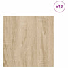 Dekoripaneelit 12 kpl Sonoman tammi 30 x 30 x 0.27 cm