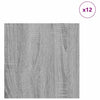 Dekoripaneelit 12 kpl Harmaa Sonoma 30 x 30 x 0.27 cm