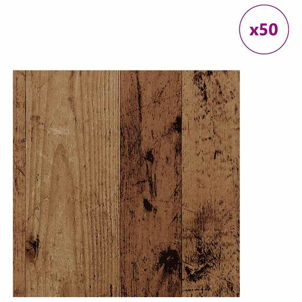 Dekoripaneelit 50 kpl Vanha puu 30 x 30 x 0.27 cm Tekninen puu