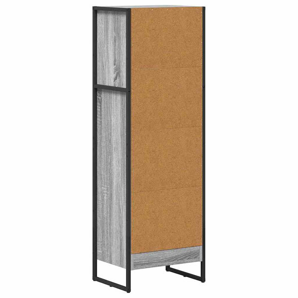 Kirjahylly 40 x 30 x 121 cm Tekninen puu Harmaa Sonoma