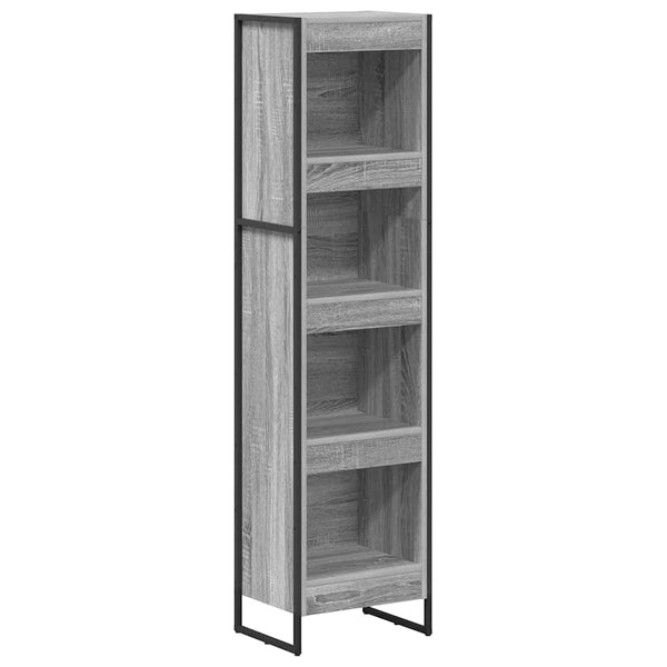 Kirjahylly 40 x 30 x 155 cm Tekninen puu Harmaa Sonoma