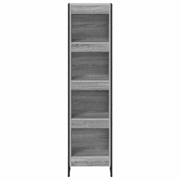 Kirjahylly 40 x 30 x 155 cm Tekninen puu Harmaa Sonoma