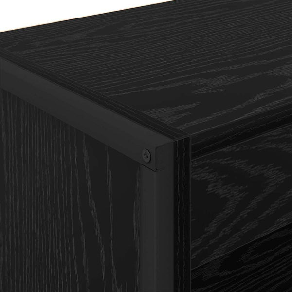 Kirjahylly 60 x 30 x 121 cm Tekninen puu Musta tammi.