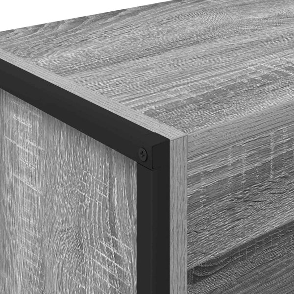 Kirjahylly 60 x 30 x 155 cm Tekninen puu Harmaa Sonoma