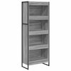 Kirjahylly 60 x 30 x 155 cm Tekninen puu Harmaa Sonoma