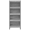 Kirjahylly 60 x 30 x 155 cm Tekninen puu Harmaa Sonoma