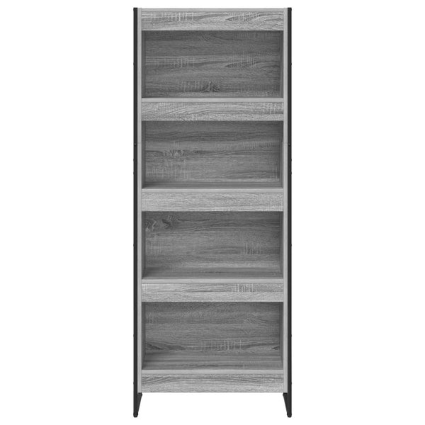 Kirjahylly 60 x 30 x 155 cm Tekninen puu Harmaa Sonoma